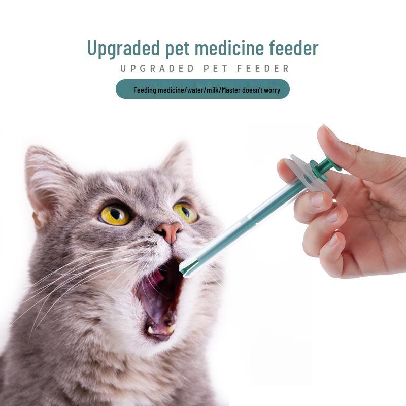 Pet Medicine Feeder: Two-Piece Dual-Use Set for Cats, Dogs, & Small Animals