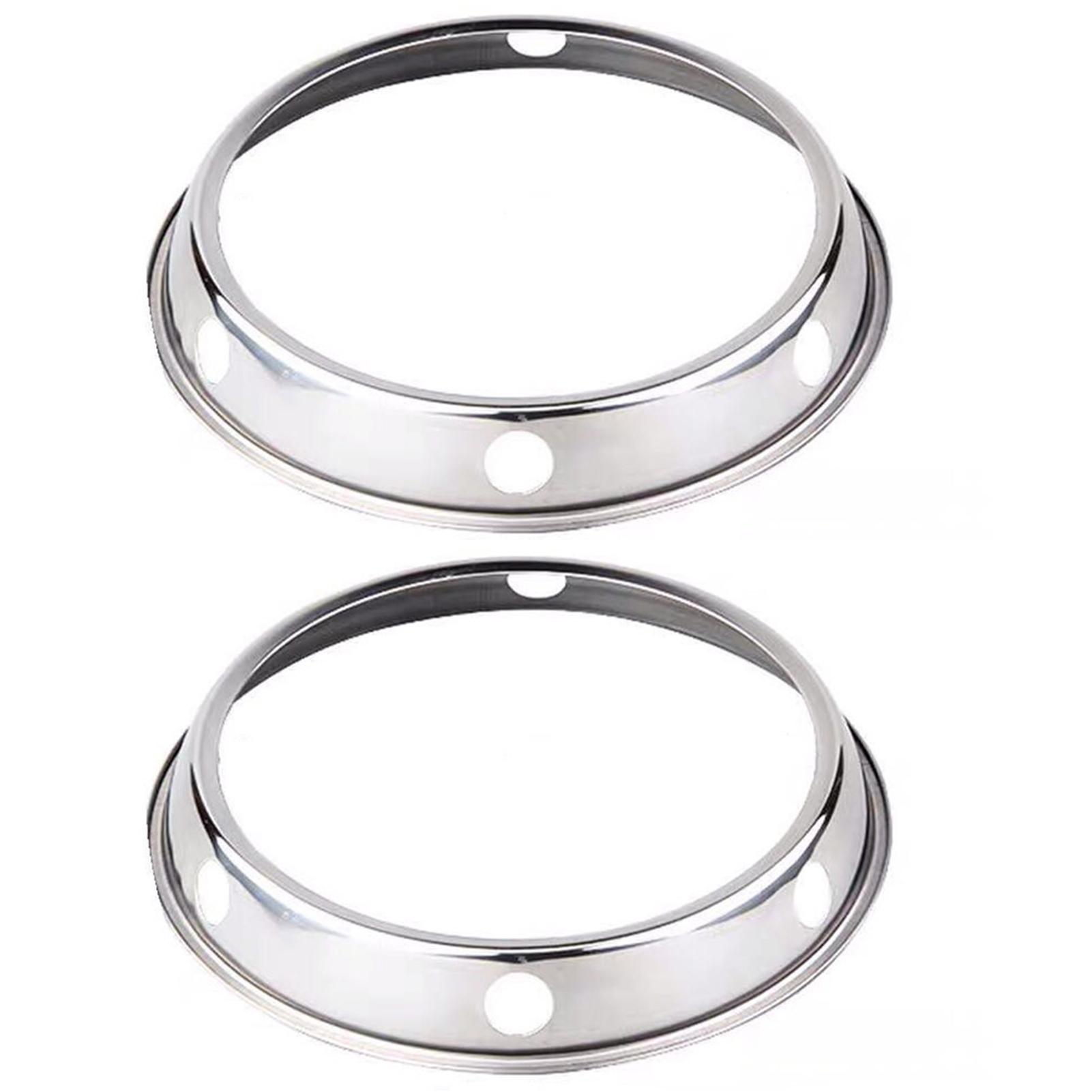 2pcs Stainless Steel 2pcs Gases Stove Wok Ring Gases Cooker Pot Rack Round Stainless Steel Pot Rack
