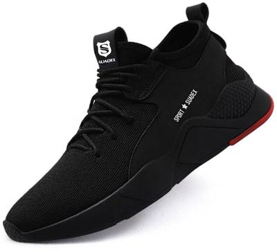 Safety Work Steel Abrasion Construction Site Outdoor Work Safety [SUADEX] Shoes, Black, Shoes, Sneakers, Toecap, Breathable, Resistant, Anti-Puncture,