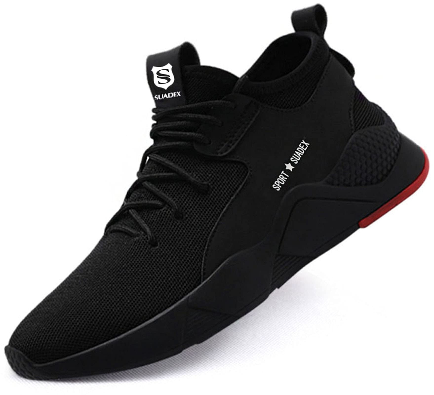 

Safety Work Steel Abrasion Construction Site Outdoor Work Safety [SUADEX] Shoes, Black, Shoes, Sneakers, Toecap, Breathable, Resistant, Anti-Puncture,