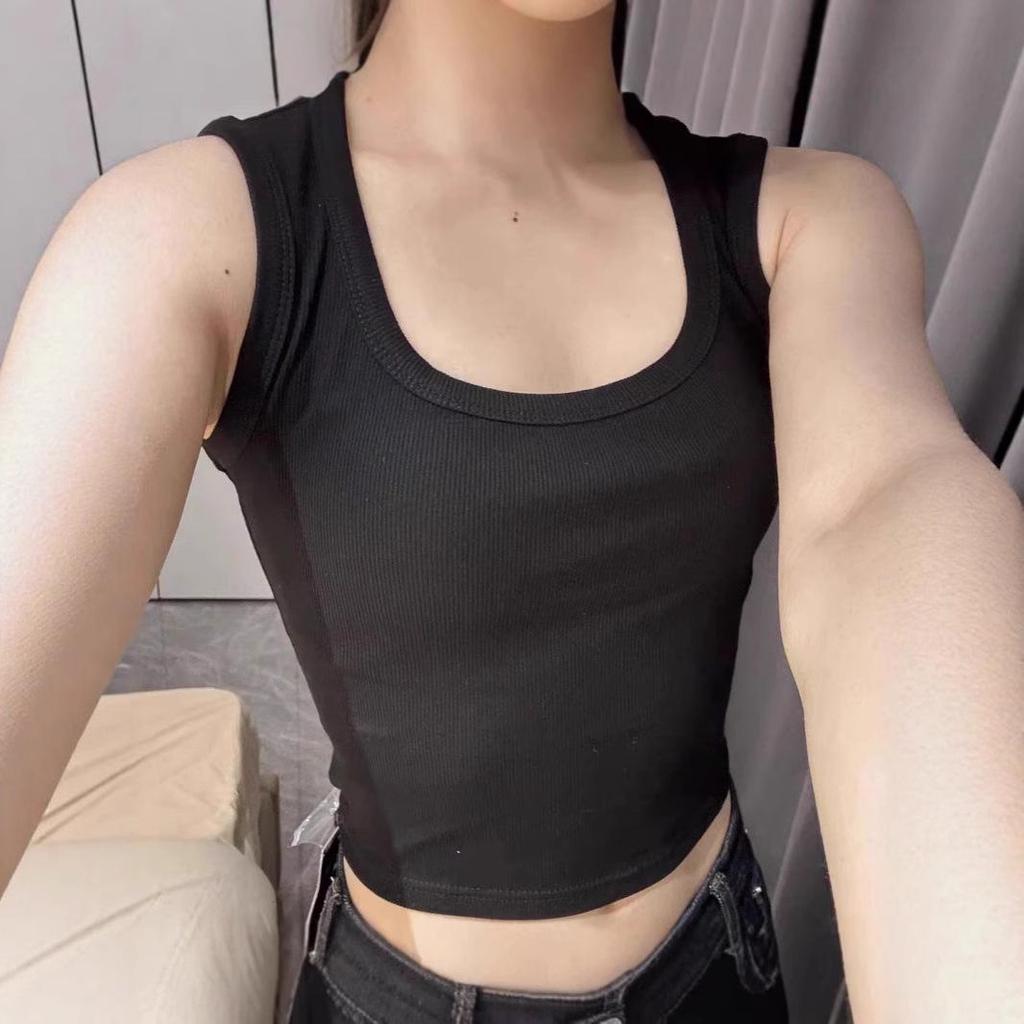 Women's Wide-Shoulder Slim-Fit Tank Top - Stylish, Versatile Summer Base Layer