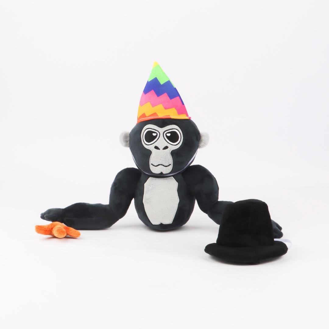 

Gorilla Tag Monkey Plush Plush Plush Plush Toy Gorilla Monkey Doll чорний