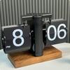 Retro Mechanische Klappzeitmesser Uhr Schreibtischdekoration Leicht zu lesen Zuhause