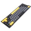 Wired Computer Keyboard Quiet Anti Ghosting RGB Backlit Slim 68 Keys Keyboard Scissor   for Work Gaming