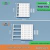 Wall-Mounted Retractable Closet Partition Shelf - No Drill Required