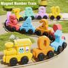Magnetic Number Train Toy 0-10 For Toddlers, Educational Stacking Building Blocks For Kids Learning Counting Math Toys