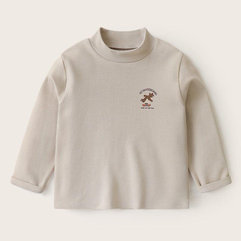 Antibacterial Wool Stretch Long-Sleeve T-Shirt Base Layer Spring Clothing Spring and Autumn Style Children's Clothing Kids' Baby Autumn Clothes Boys