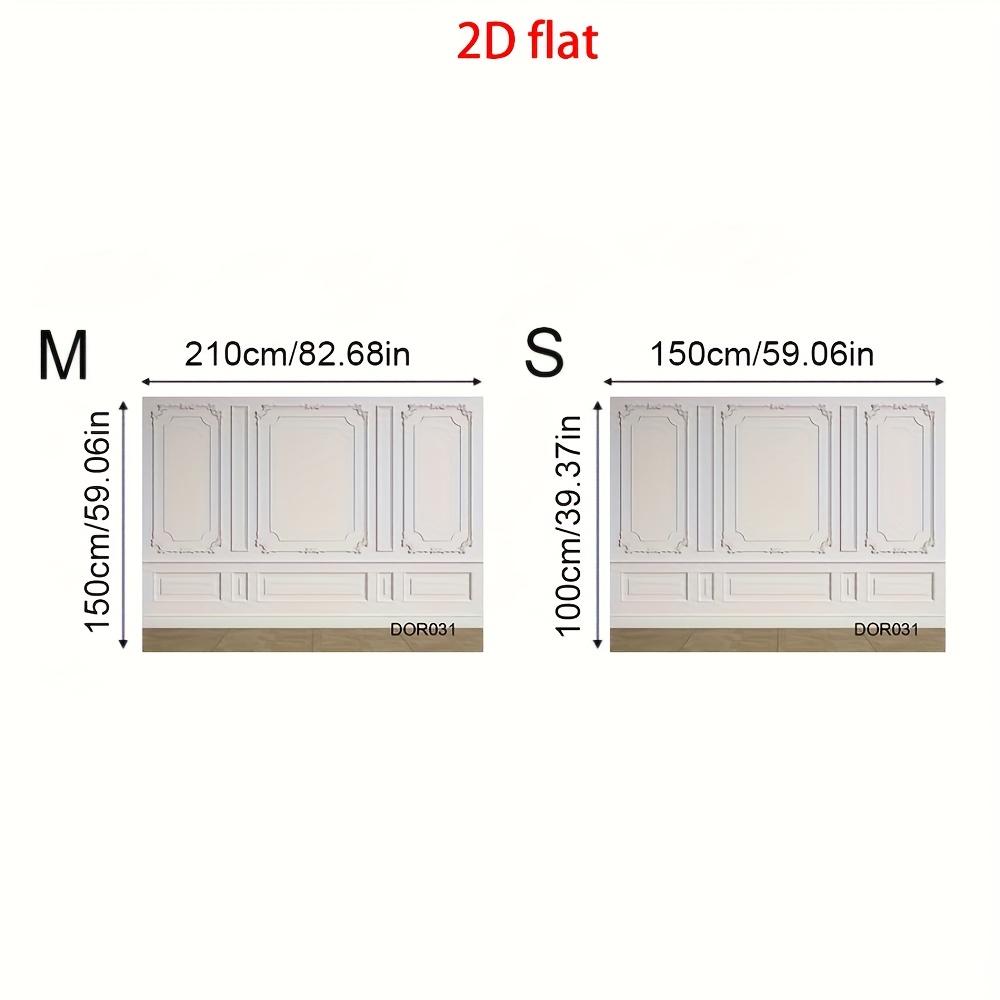 2D Flat Banner, 1 Piece, Retro Interior Background Wall, European Art Framework, Wedding, Birthday Party