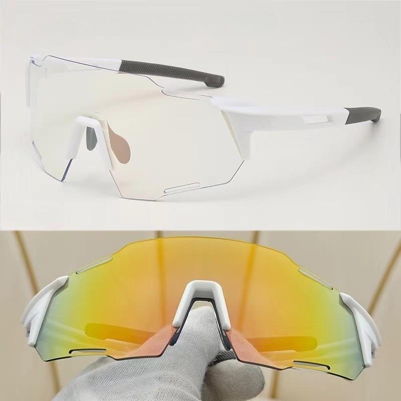 Pochromic Cycling Sunglasses Outdoor Sports Goggles Road Bike UV400 Bicycle Men Women Windproof Sun Glasses