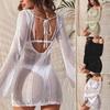 New European-American Hollow Knit Sunscreen Bikini Cover-Up - Sexy, Loose Pullover Beachwear