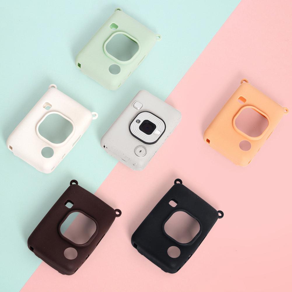 For Fujifilm Instax Mini Liplay Silicone Instant Camera Case Wear-resistant Shockproof Solid Color Soft Cover Camera Accessories