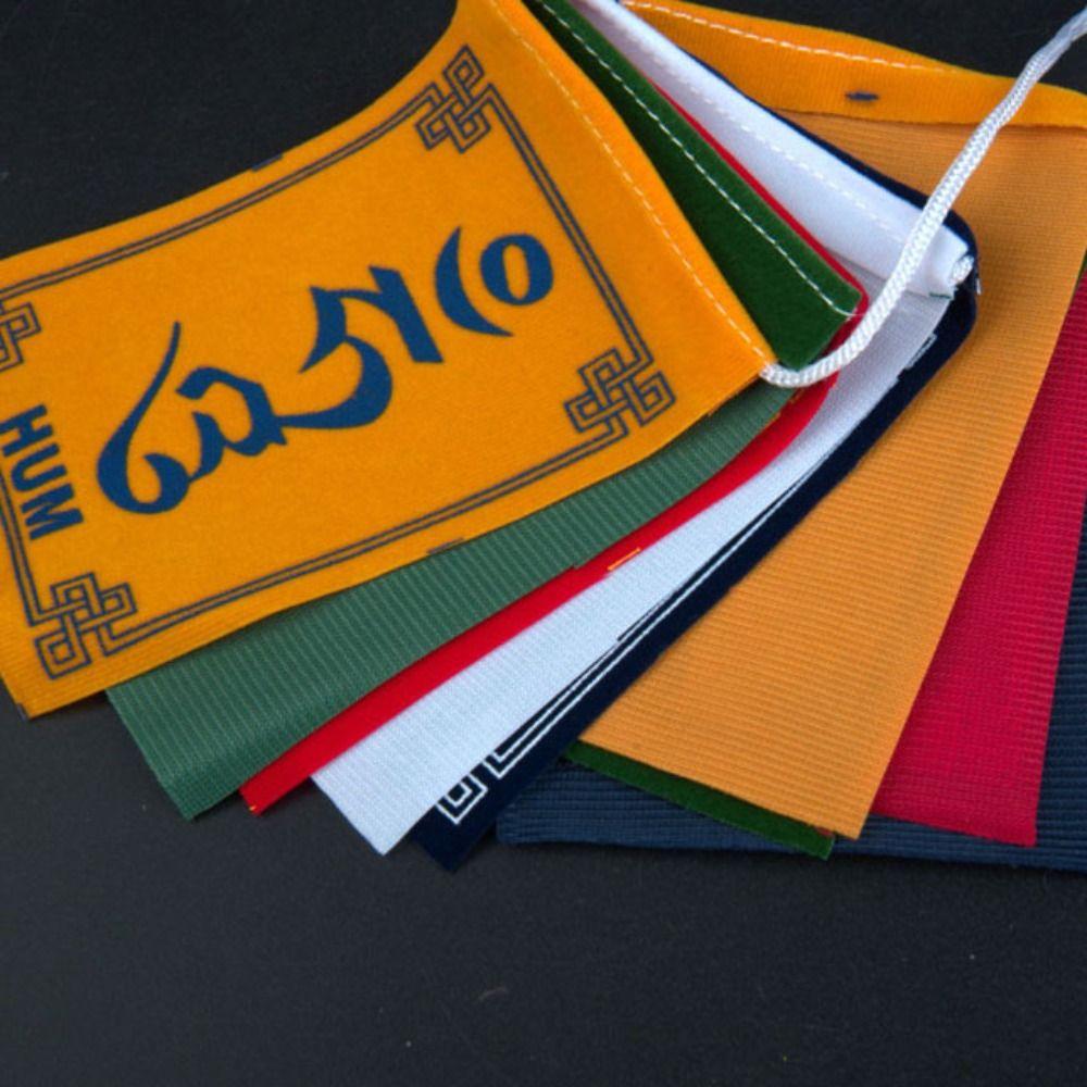10pcs/string Five Colors Buddhist Ceremony Flag Mini Religious Flags Horse Flag Restaurant
