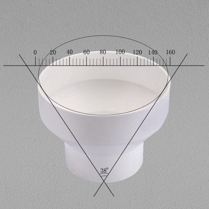 Reliable ABS Exhaust Pipe Reducer Adapter 110-100/150-100/200-150 Ventilation Ducting Connector Variable Diameter Pipe Fittings