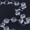 Hanging Octagonal Acrylic Pendant Wedding Decoration Crystal Bead Garland Curtain
