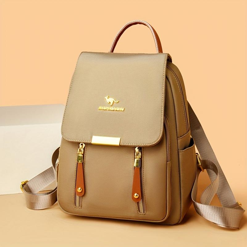 Stylish Versatile Women'S Backpack Multi-pocket Laptop Bag with Top Handle Perfect for School, Travel & Daily Use