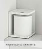 Yamazaki Jitsugyo Toilet Paper Holder for 1 Roll White Tower Hidden Storage 5228 Approx. W11.5XD11.5XH14cm