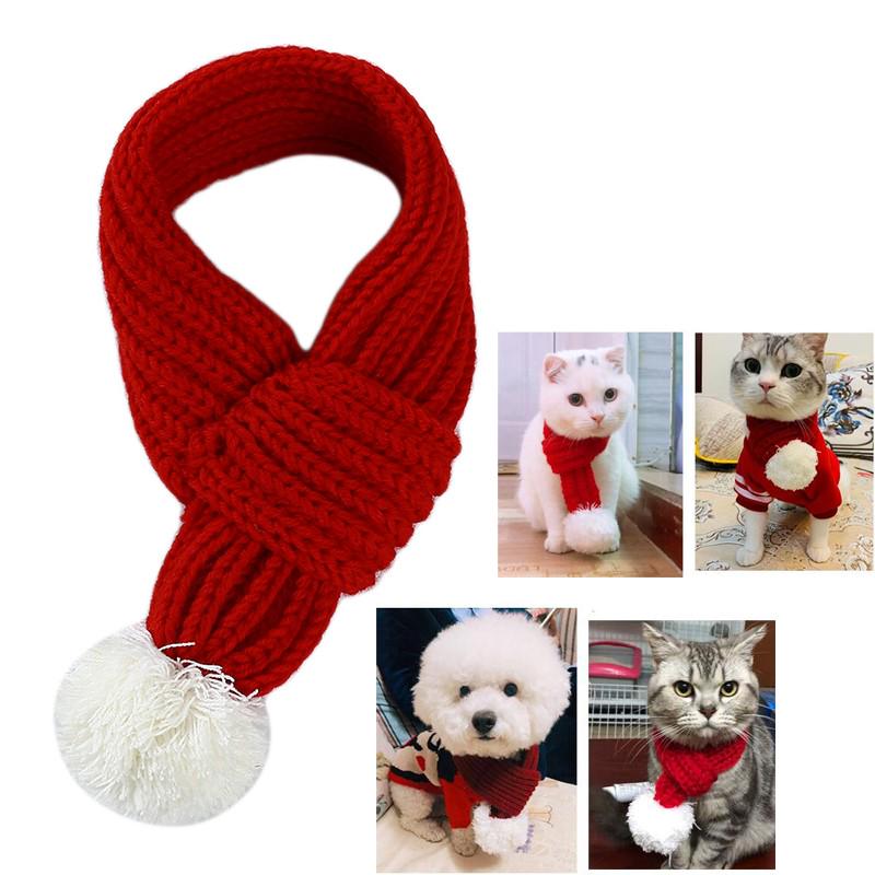 

Рождественский трикотажный шарф Pet Neck Шарф Для собак Шарфы Груминг Аксессуары для домашних животных