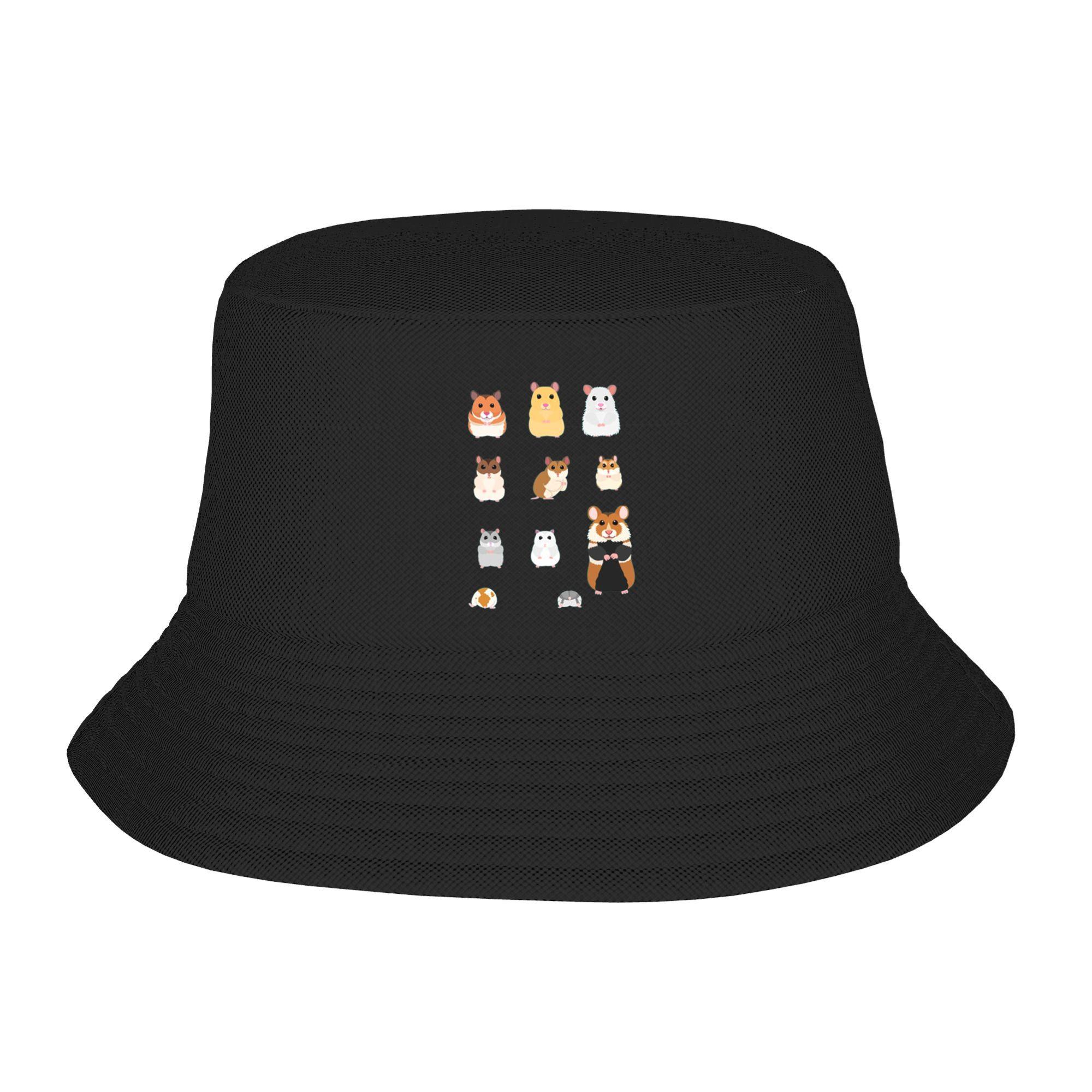 

Hamster Breeds syrian hamster Bucket Hat Panama Bob Hats Outdoor Cool Autumn For Summer Beach Fishing Unisex Fisherman Caps One Size