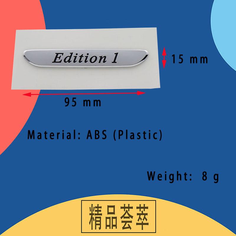 3D Car Styling Edition 1 pro kapotu, blatník, kufr, zadní kapotu, štítek s názvem, nálepku, emblém, odznak