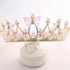 Goldfarbene Tiaras und Kronen Schmetterling Perlen Kristall Handgefertigt Kinderkrone Fotografie Party für Kinder Frauen Prinzessin Diademe