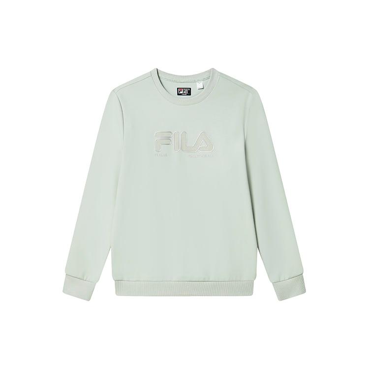 FILA Sweatshirts Men's Willow Green Crew Neck Moderate Regular F11M317203F-TQ