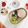 Household Fruit Cleaner Spinner Large Capacity Manual Vegetable Washer Quick Salad Drainer Basket Food Wash Bowl Kitchen Gadget