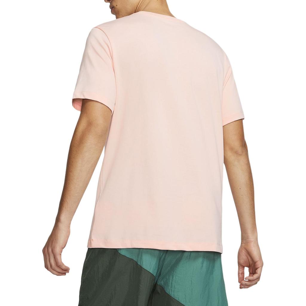 Nike Flight Embroidered Basketball T-Shirt Men Tops Washed-Coral-Red CQ3875-664