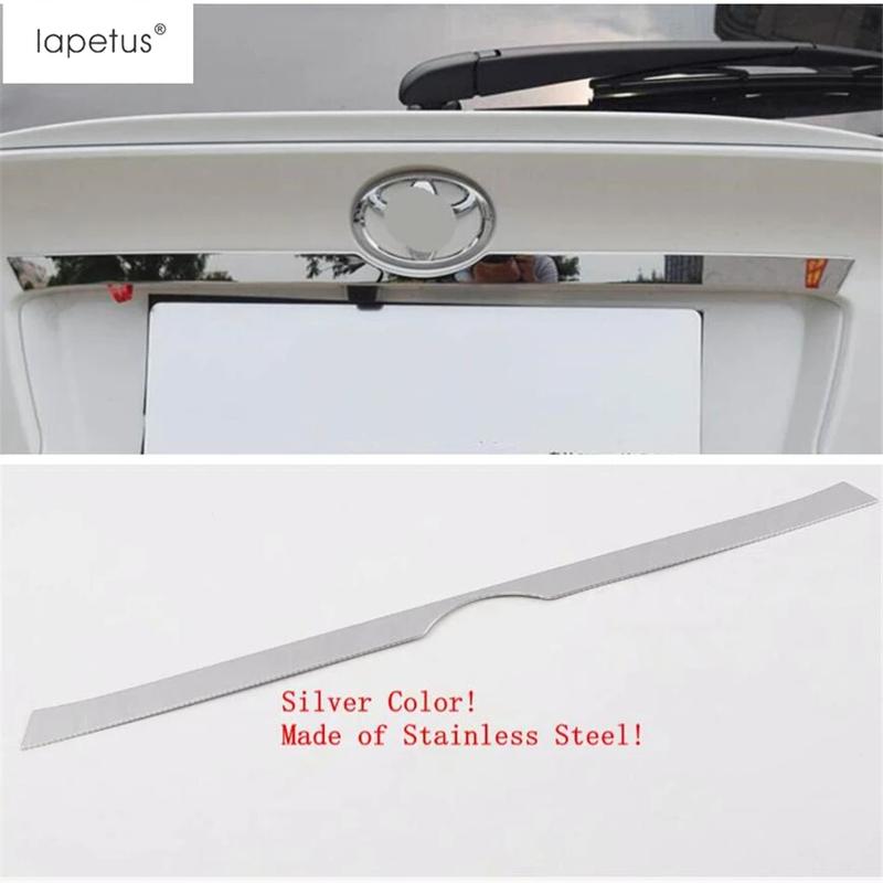 Car Rear Trunk Tail Gate Back Door Strip Decoration Cover Trim Fit For Toyota C-HR CHR 2016 -  Stainless Steel Accessories