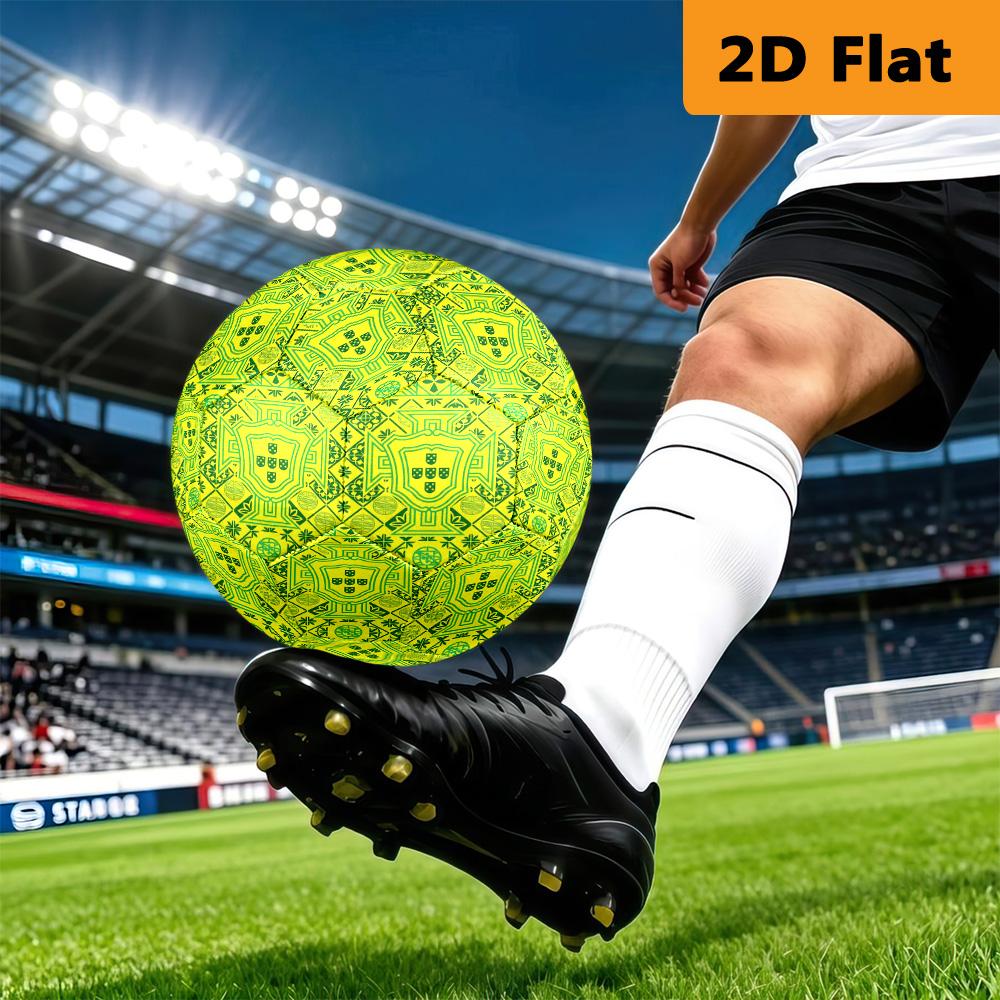 Portuguese Heritage Royal Symbols Soccer Ball Suitable for Both Training and Competition High Elasticity No. 5 Football Outdoor Sports Entertainment