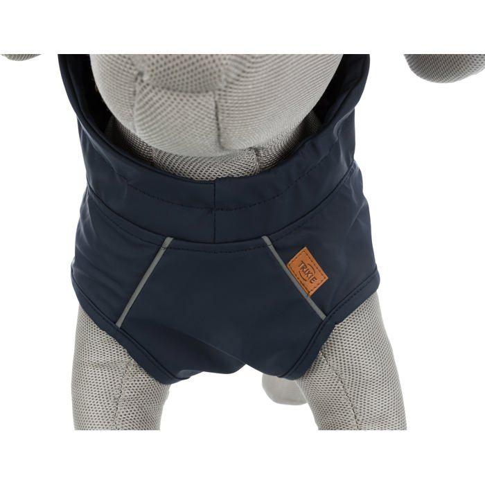 Imperméable pour Chien - TRIXIE - Husum - Bleu - Polyuréthane/Polyester - Ajustable et Réfléchissant