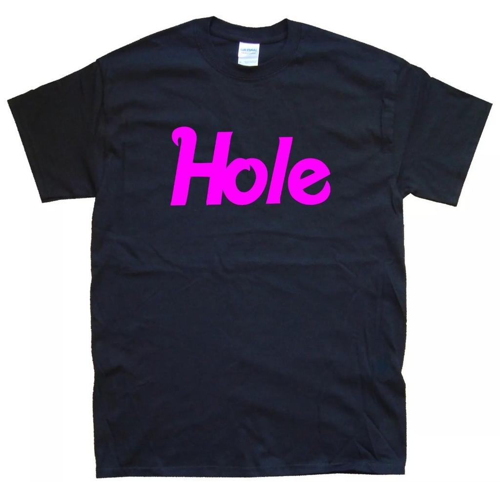 HOLE new T-SHIRT sizes S M L XL XXL 3 4 XL black white