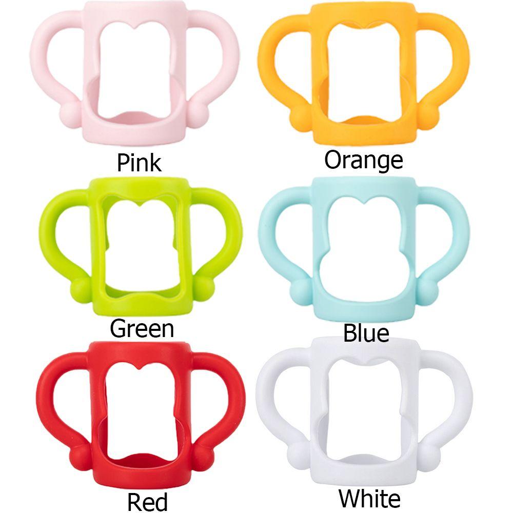 Silicone Safety Wide Mouth Grip Universal Handle Feeding Bottles Accessories Baby Bottle Handles