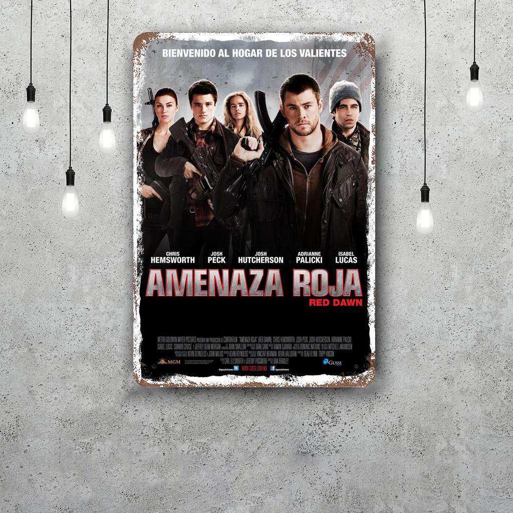 1984 Movie Red Dawn Vintage Metal Tin Signs Posters Decor Retro Metal Plaque Wall Art Decor for Garage Bar