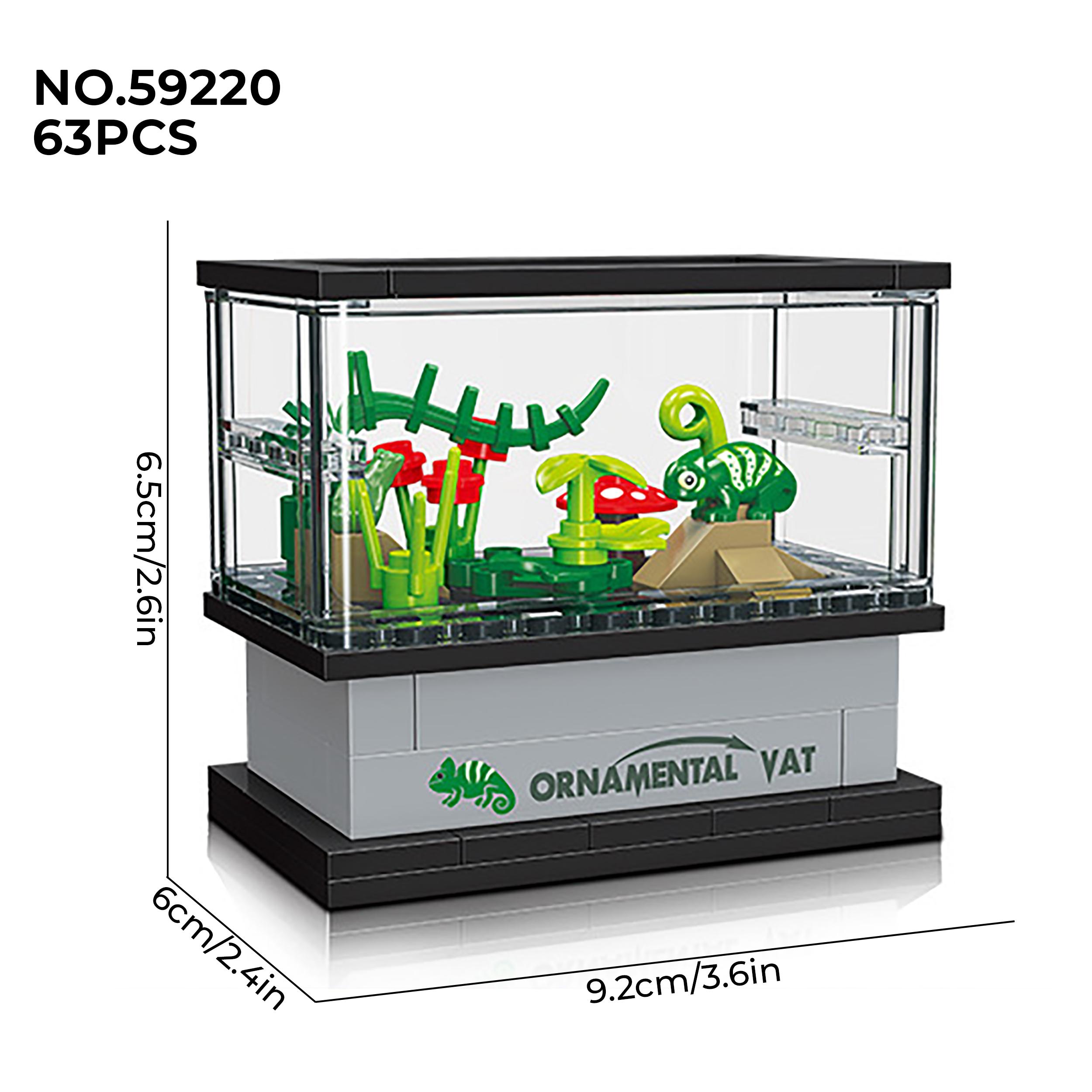 

Серия Micro Fish Tank Building Blocks Игрушка Настольная Модель Креативное Украшение Дома Подарок Для Детей