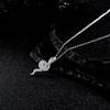 Collier serpent en argent sterling S925 avec moissanite pour femmes - Ne se décolore pas, pendentif haut de gamme polyvalent automne/hiver.