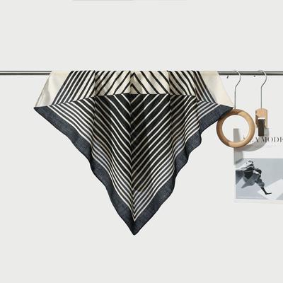 Decorative Simple Texture Silk Scarf Women'S New Style Spring And Autumn Summer Fashion Versatile Headscarf Work Scarf