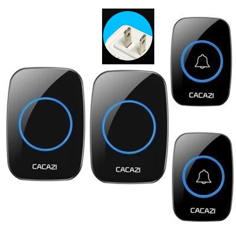 A10 Wireless Long-Range Home Doorbell with Multiple Call Bells and Elderly Pager, Compatible with EU, US, and UK Standards.