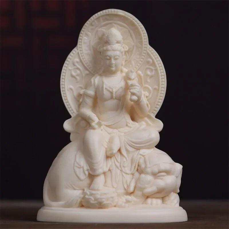 

Резьба по дереву из кипариса скального Манджушри Самантабхадра Бодхисаттва Орнамент Резьба по цельному дереву Ремесла Домашний интерьер Декор