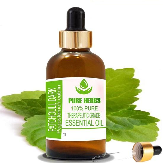 

Pure Herbs Patchouli, Dark (Pogostemon cablin) Pure & Natural Therapeutic Grade Essential Oil Glass 5 ml