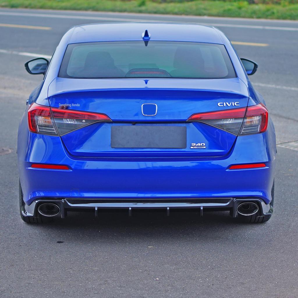 Rear Lip, Rear Bumper, Side Skirts, Rear Wing, and Front Splitter for 2022 11th Gen Civic Sedan (Action Edition).