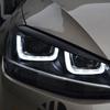 2Pcs Car Headlight Eyebrow Eyelids Cover Trim For VW Golf 7 VII GTI GTD GTE R MK7 2012 - 2015 Car Decoration Styling Accessories