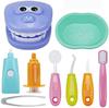 9PCS Plastic Simulation Dentist Play Set Medical Kit Pretend Toy  Kids Hygienic Habbit Cultivation Role Play Game for Children