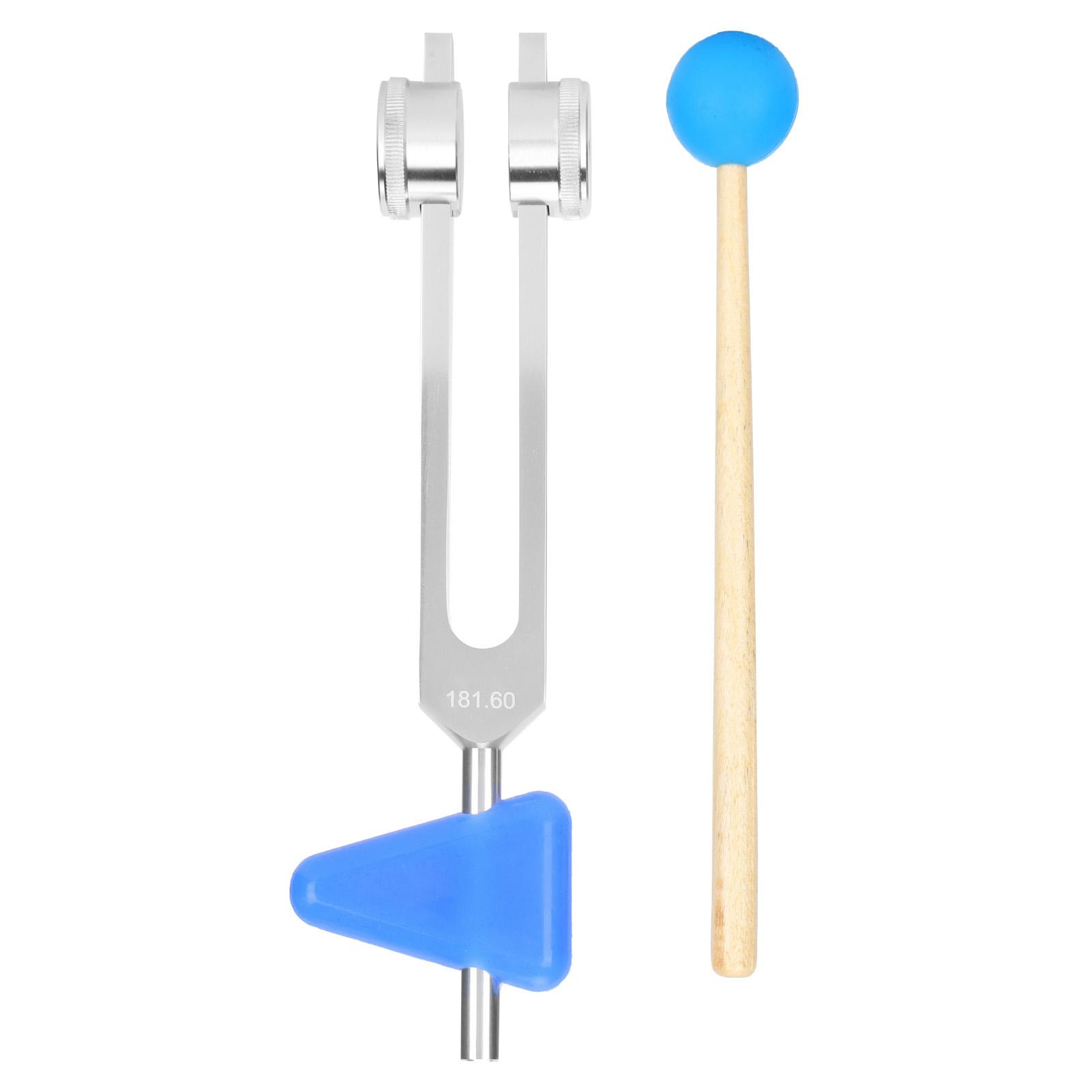 

181.60 Гц камертон молоточек набор инструментов алюминиевый сплав звуковая лечебная терапия камертон набор