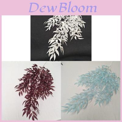 Artificial Willow Leaf Wall Hanging For Home Decor And Photography Props