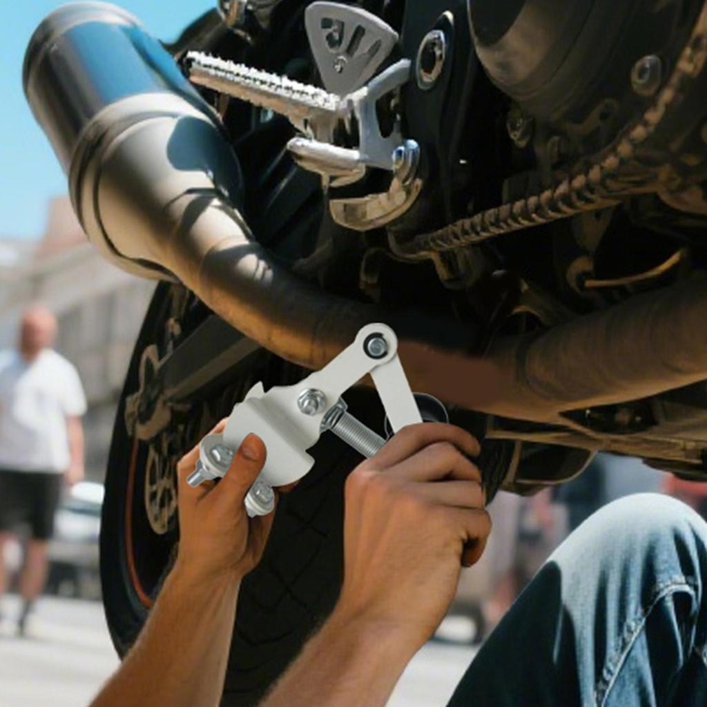 Motorcycle Chain Adjuster Universal Chain Tensioner With Guide Wheels Motorbike Chain Tensioner Iron For Dirt Bike ATV Motocross