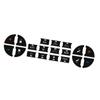 Universal Automotive Interior Button Decals Car Button Repair Stickers Car A/C Radio Stickers Vehicle Repairing Sticker