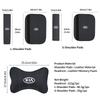 AAOI1 Car Leather Headrest Neck Pillow Seatbelt Shoulder Protection Pad Accessories For KIA K5 K2 Rio Optima Sportage Venga Sorento