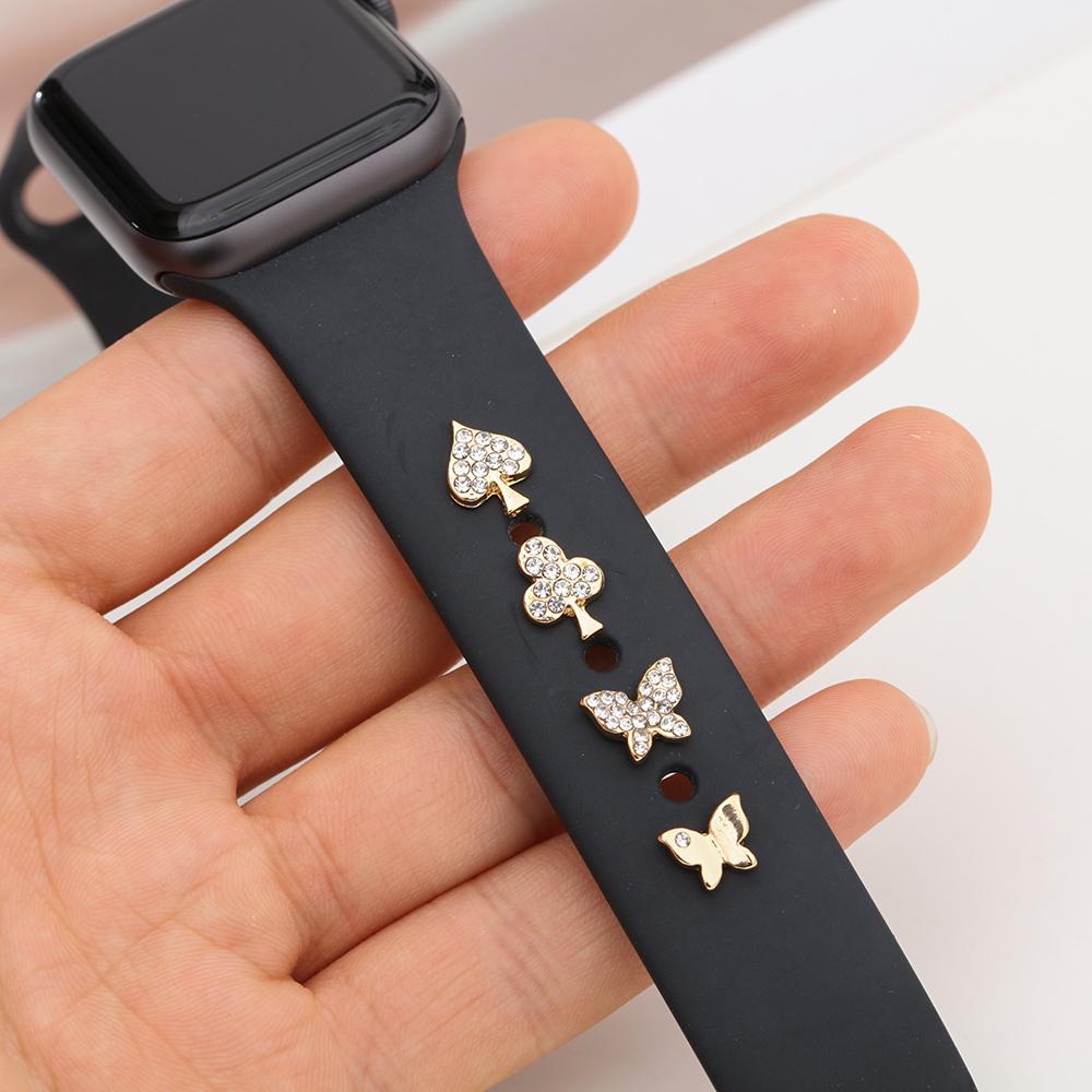 Metal Diamond Nails Strap Accessories Decorative Ring Wristbelt Charms Watch Band Ornament