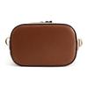 Bally Cleoh Vintage Monogram Drawstring Bucket Bag Women Shoulder Bag Brown 6301643