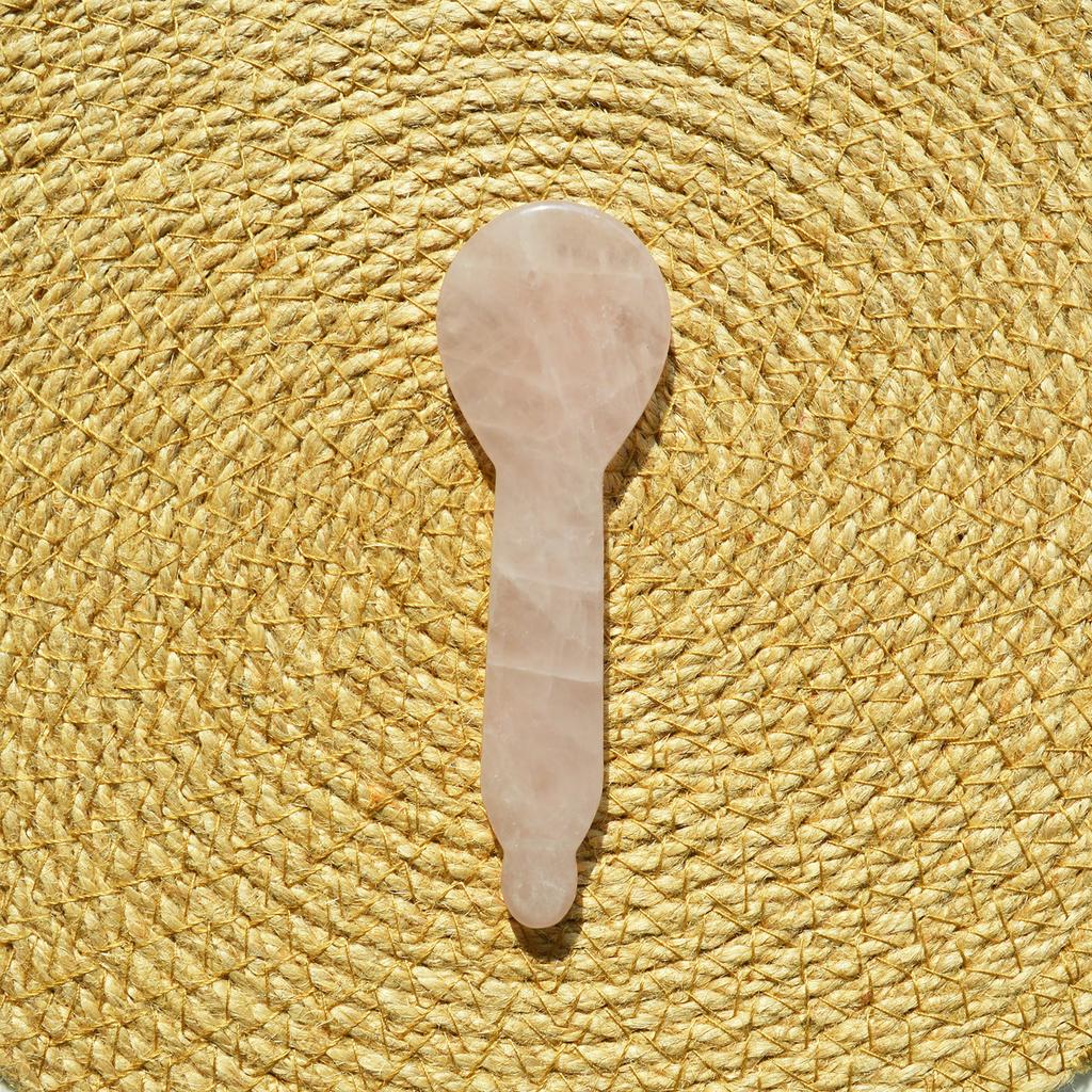 Reliable Exporter of Custom Rose Quartz Gua Sha Spoon for Facial Massage | Custom OEM Service